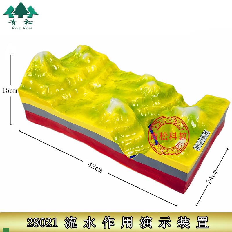 28021流水作用演示s模型装置地理地貌地质教学仪器实验器材教具