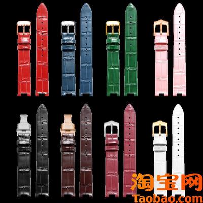 原装适用真皮手表带女士海鸥机械花漾无限6102L719.752L1043皮表