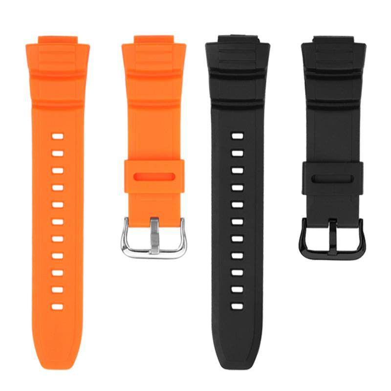 原装适用卡西欧MCW100H110HW-S220AE2000手表带黑色树脂硅胶