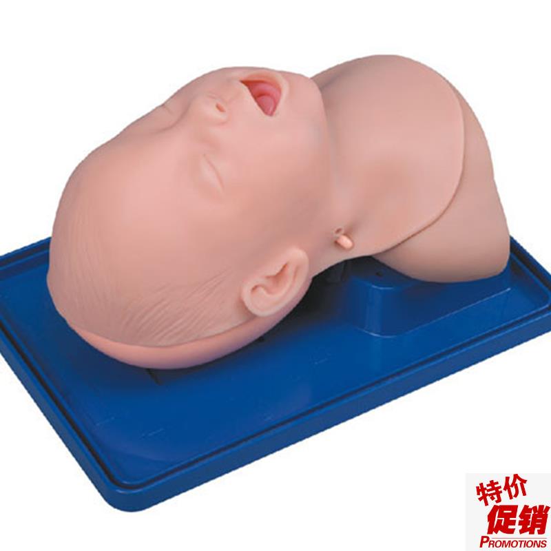 高级小儿婴儿儿童o小孩气管插管训练模型气道管理模具