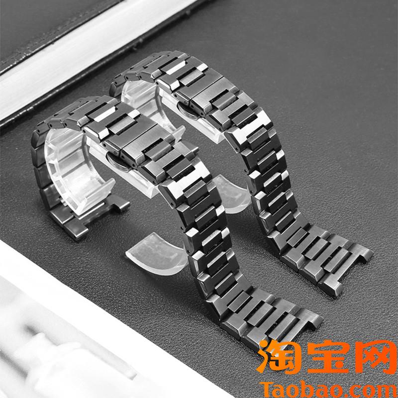 原装适用雷诺双子星系列表带男884012988401198840139钛钢色表链2