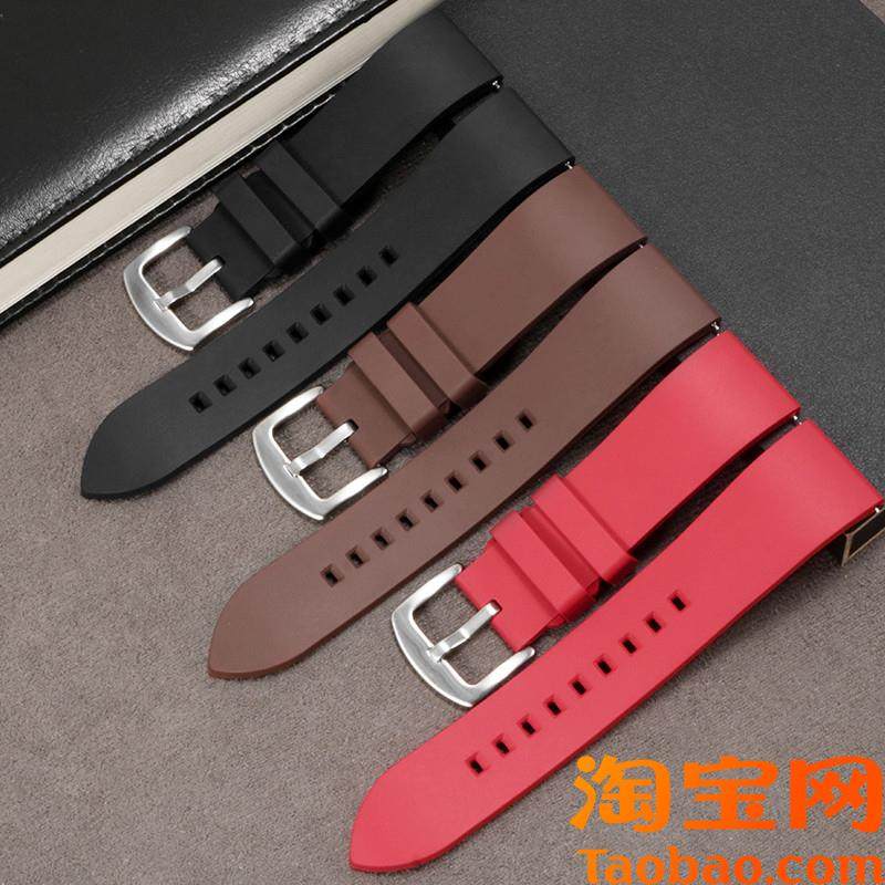 原装适用氟橡胶表带卡西欧FT--500WCAW-80VW-89H森林人复古经典黑