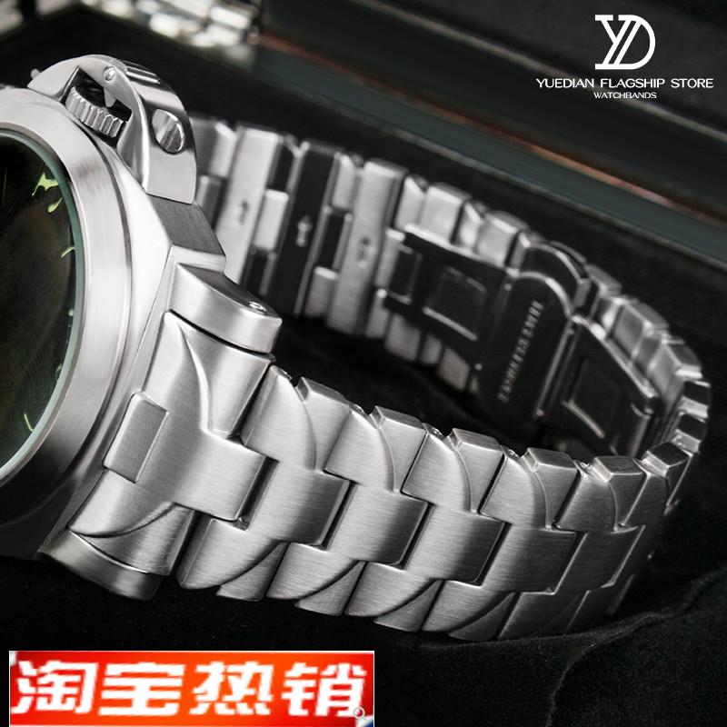 原装代用沛纳海手表带庐米诺杜尔44/45mm系列PAM0131624mm不锈钢