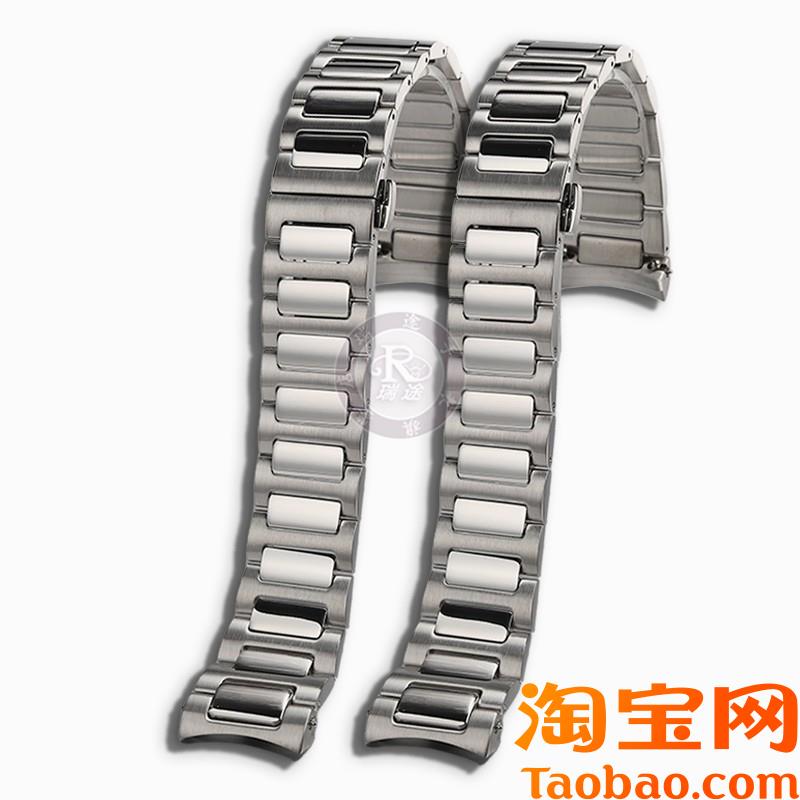 原装适用新款美度M049舵手TV系列M049526A表带钢带弧口表链22MM男