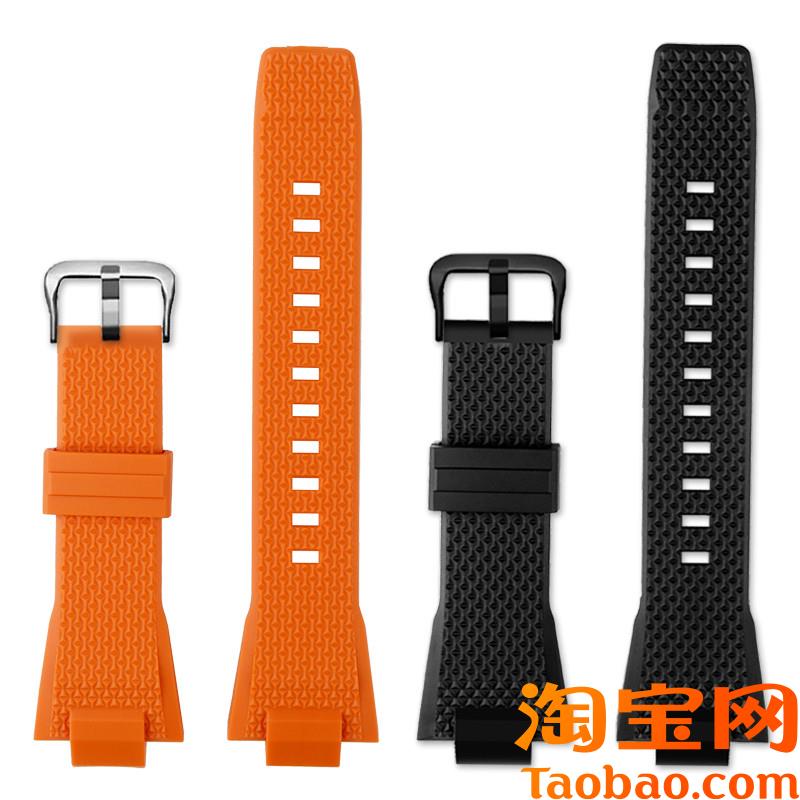 原装适用G-SHOCK卡西欧GST-B400钢铁之心快拆凸口树脂硅胶手表带