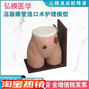弘模HOM/38高级瘘管造口术护理模型L回肠造瘘口管饲灌肠练习