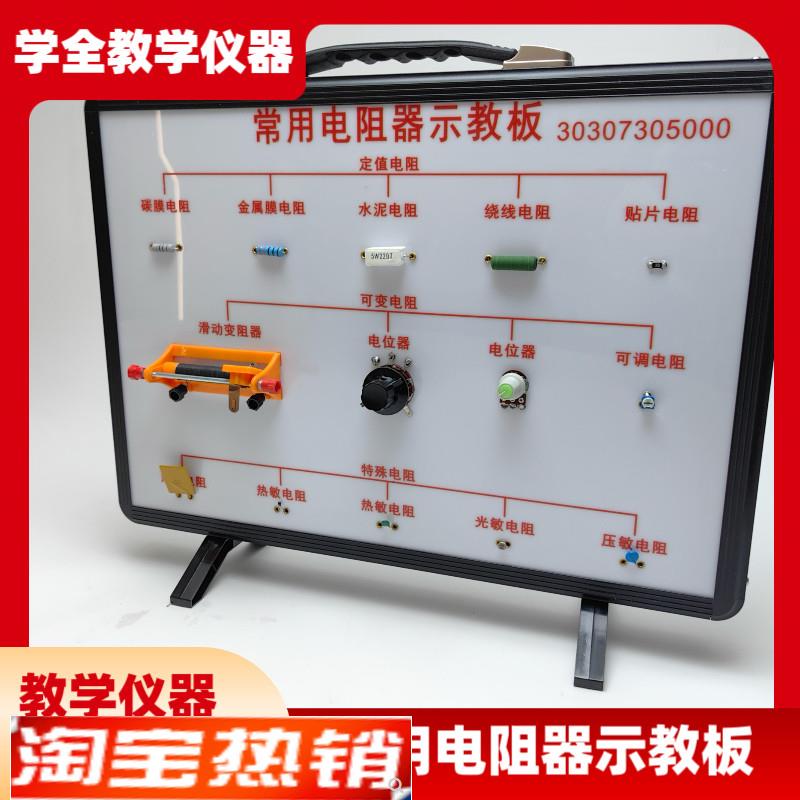 新课标常用电阻器示教板演示器电学教具L教学仪器品质实验器材量