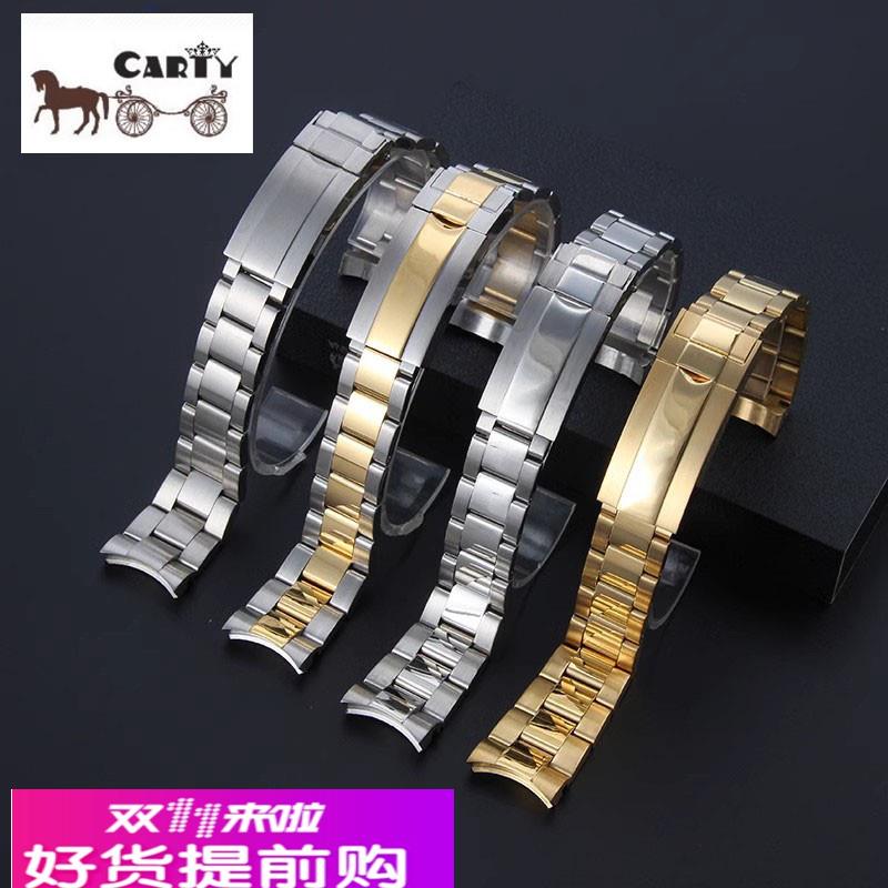 适用原厂劳力士迪通拿水鬼潜航者手表链20mm男316实心钢带精钢表