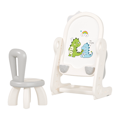 MUKU儿童画板可擦小黑板磁性升降多功能白板绘画写字板画画板神器