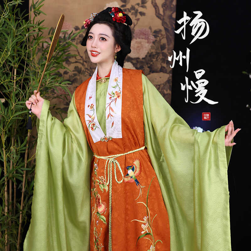 听月小筑【扬州慢】原创女春夏比甲晚明风明制马面裙国风改良汉服