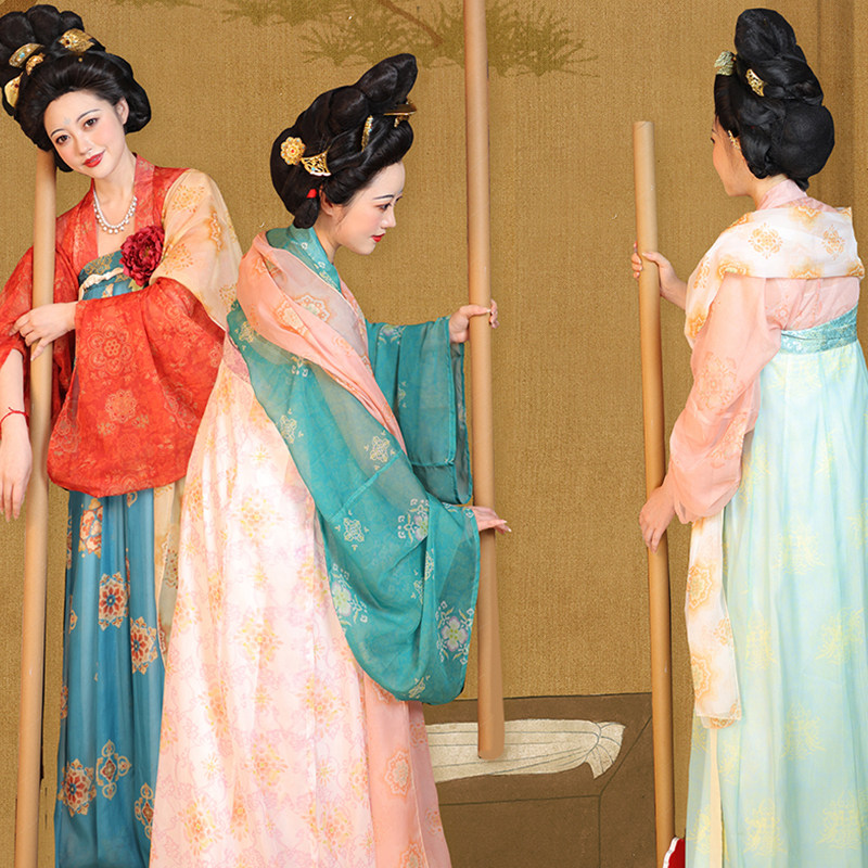 听月小筑【捣练图】原创女春夏唐制齐胸裙国风新中式改良复原汉服,女装/女士精品,汉服套装,淘宝优惠券,粉丝福利购,淘宝优惠卷