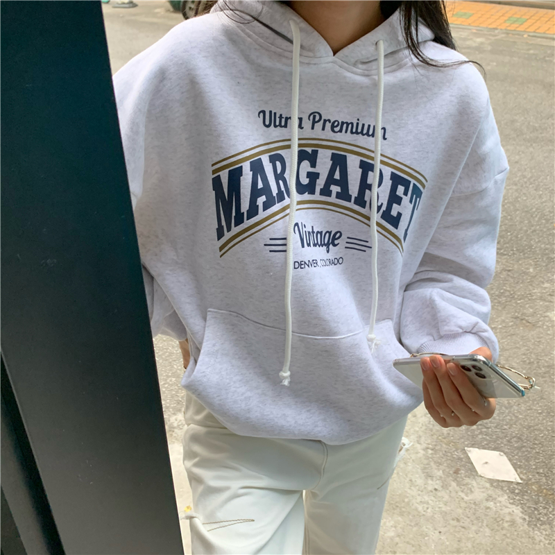 Korean fashion chic lettered print with real shot and real price