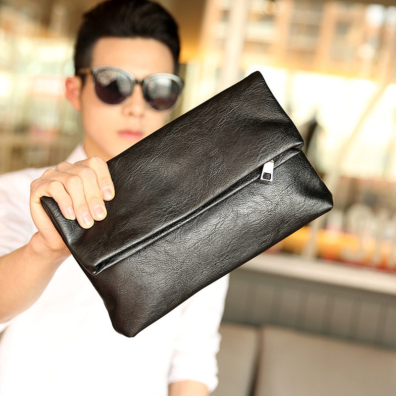 新款时尚男士折叠款手包