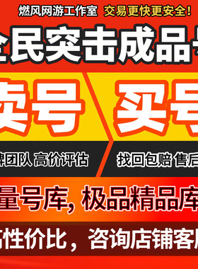 全民突击账号成品号买号满级V13满星新机枪宠物满符文永久账号
