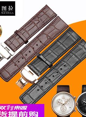 适配原厂真皮表带代用CK表带K2N281C1/K2N281C6/K2N271专用手表带