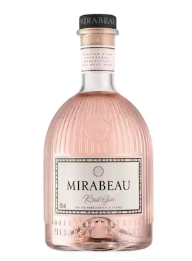 迷丽堡金酒琴酒杜松子酒 法国进口mirabeau DIG GIN 干型桃红金酒