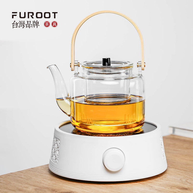 电陶炉煮茶家用小型煮茶炉茶具套装全自动玻璃烧水壶蒸茶壶煮茶壶