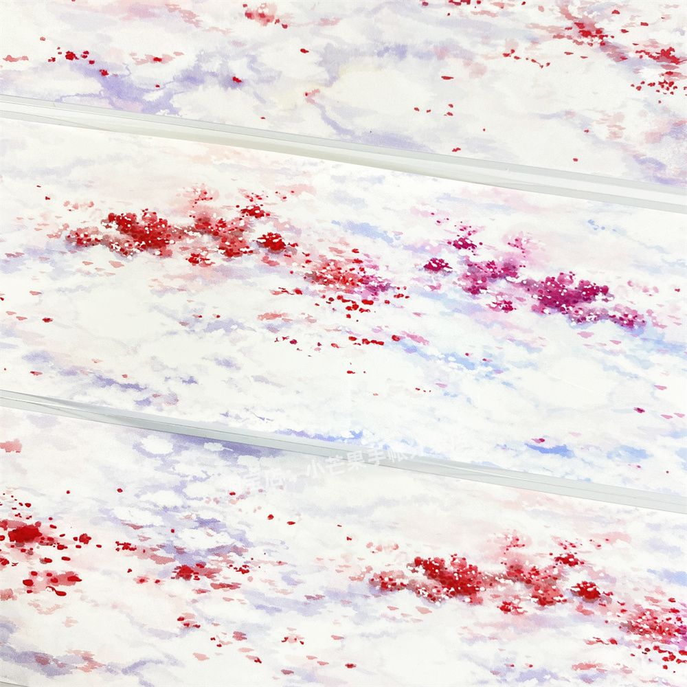 手帐分装胶带零落成泥zero粉紫花雪地古风PET素材账流麻diy贴纸