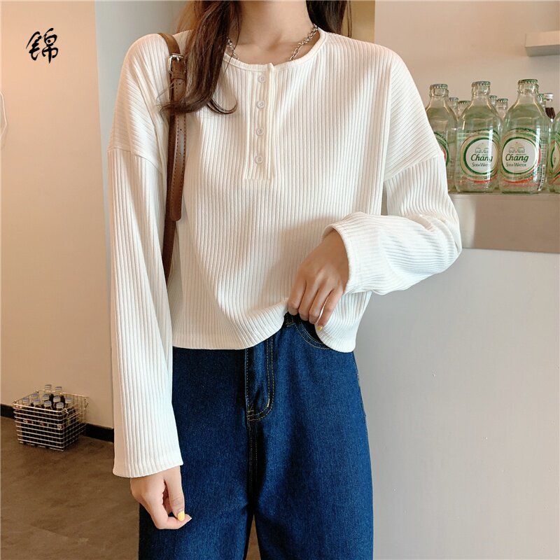 胖mm大码宽松百搭长袖T恤女2020秋冬新款韩版内搭白色打底衫上衣|ruв категории плесень играть/Аниме/вокруг/cos/настольные игры, Косплей одежды/реквизит/услуги, Косплей женской одежды - от Buy2taobao.com для оказания профессиональной услуги покупки агента Taobao