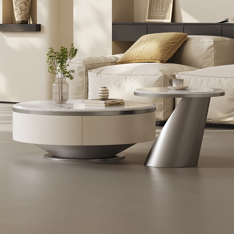 茶几设计师轻奢微晶石