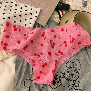 女士透气三角裤 低腰无痕2026新款 女生美式 蕾丝甜美纯欲风性感内裤