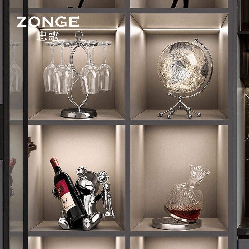 轻奢风暴力熊红酒架酒柜装饰品摆件创意现代家居客厅餐边柜工艺品,家居饰品,装饰摆件,淘宝优惠券,粉丝福利购,淘宝优惠卷