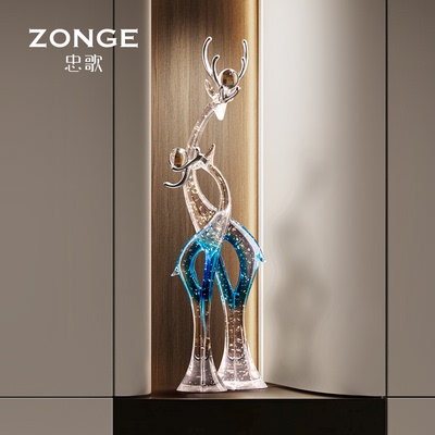 （一鹿有你）忠歌壁龛装饰摆件
