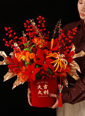 新年装饰摆件2026年宵马年吉祥物