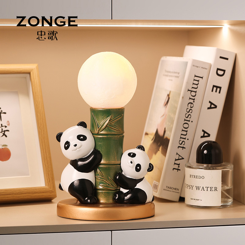 忠歌熊猫装饰夜灯摆件