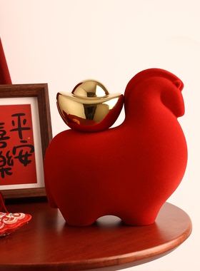 高档植绒与景德镇陶瓷碰撞艺术品