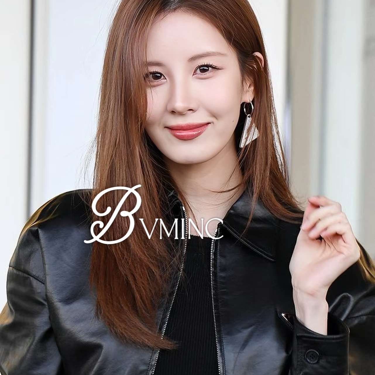 bvminc 徐贤同款P闪钻三角形耳环