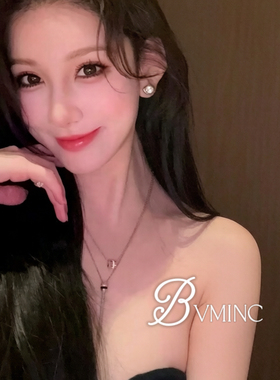 bvminc 花三三同款 白陶瓷 黑陶瓷抽拉式毛衣链 项链
