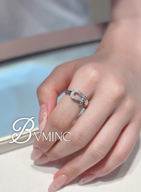 bvminc 中号马蹄扣 戒指S925银 马年本命年