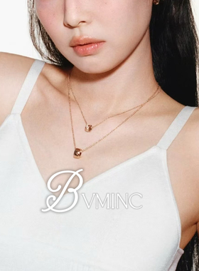 bvminc jennie同款26新款斜刘海小金豆项链 S925银
