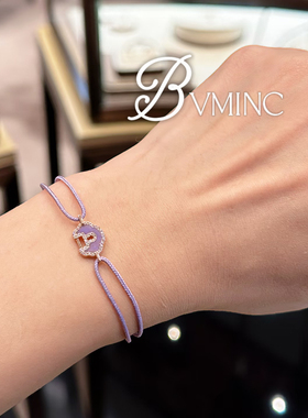 bvminc 紫翡翠如意抽拉手绳 银镀金