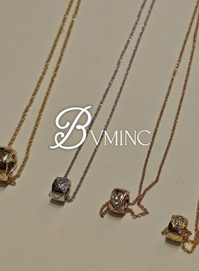 bvminc jennie同款26新款斜刘海小金豆项链 S925银