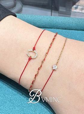 bvminc 新款U型马蹄小红绳 本命年红绳