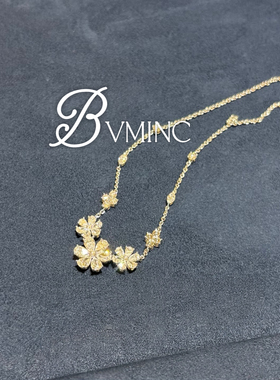 bvminc 勿忘我三花项链 s925银