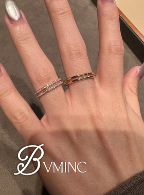 bvminc 猪鼻子简约中性戒指 养马人的快乐 S925银