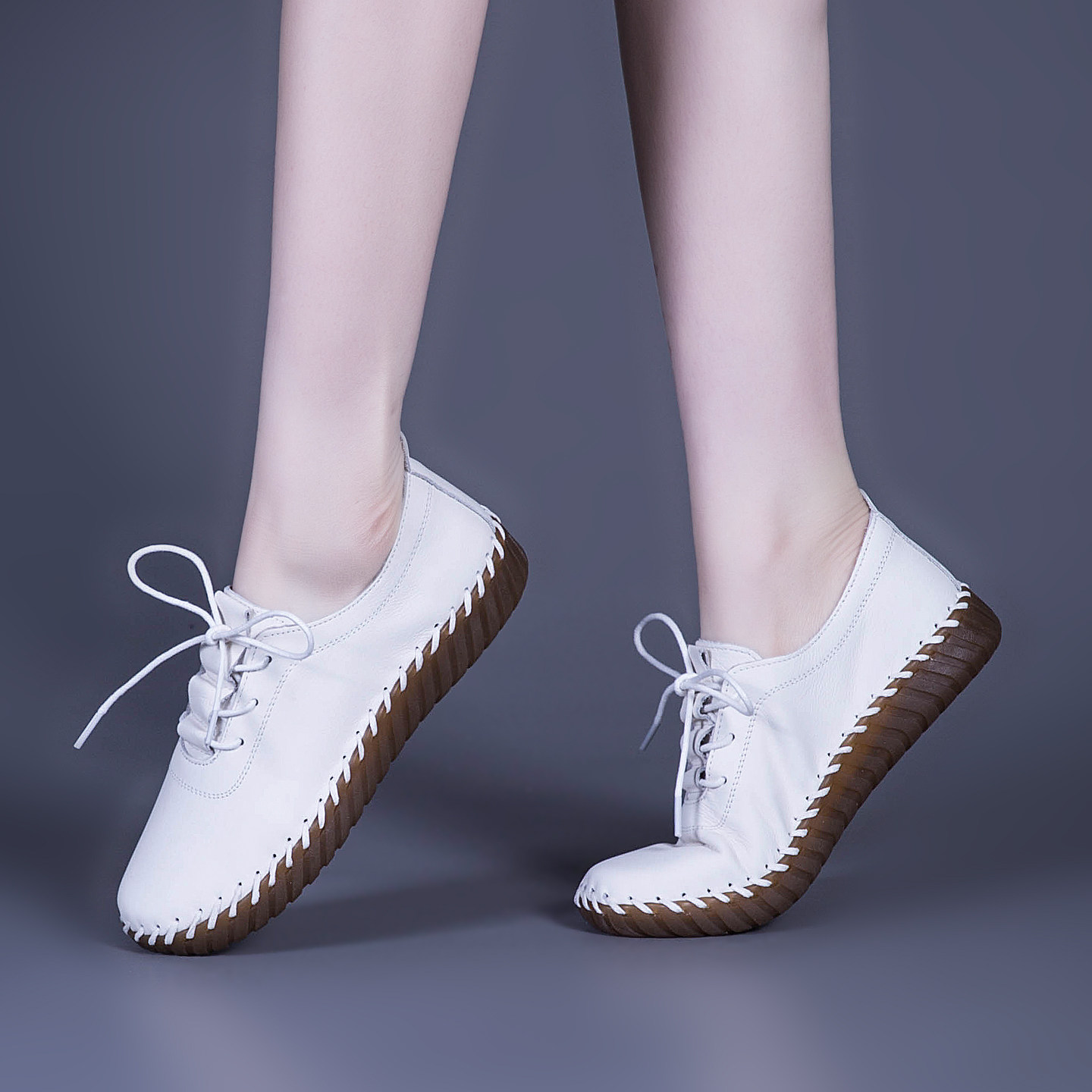 2026新款女鞋真皮软底春季单鞋休闲妈妈女士鞋子牛皮不累脚皮鞋,女鞋,时尚休闲鞋,淘宝优惠券,粉丝福利购,淘宝优惠卷