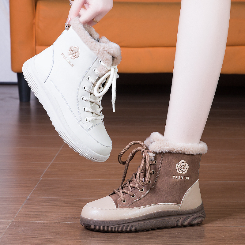 2024新款冬季加绒保暖雪地靴