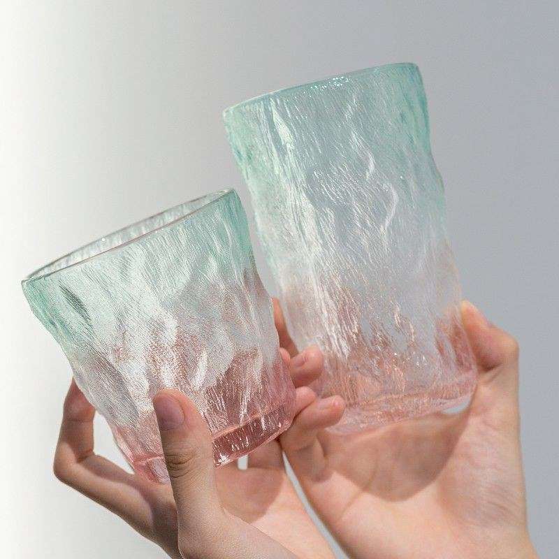 好看的啤酒杯女生可爱网红酒杯高颜值女士红酒杯伏特加酒杯冰川纹