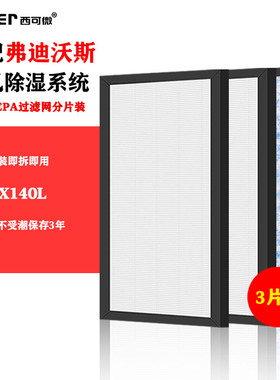 适配弗迪沃斯新风除湿系统FD-X250/L/X140L/X60/40L/E140L过滤网