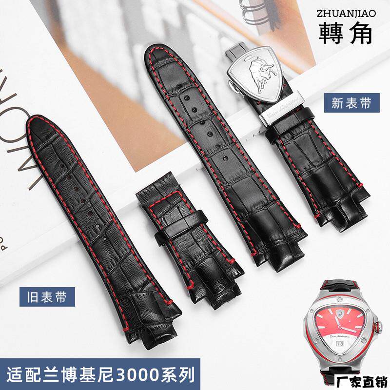 适配品质订做真皮牛皮表带高还原度L3000系列凸型接口男表带26mm