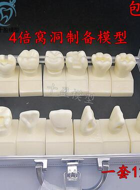 牙科4倍大窝洞g制备模型四倍牙齿备牙标准示范嵌体洞型12个M7025