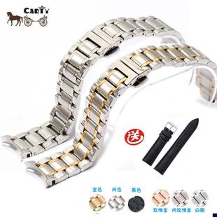 适配精钢表带原装 22MMQ配件女男通用双接口 卡西欧天王名匠1416