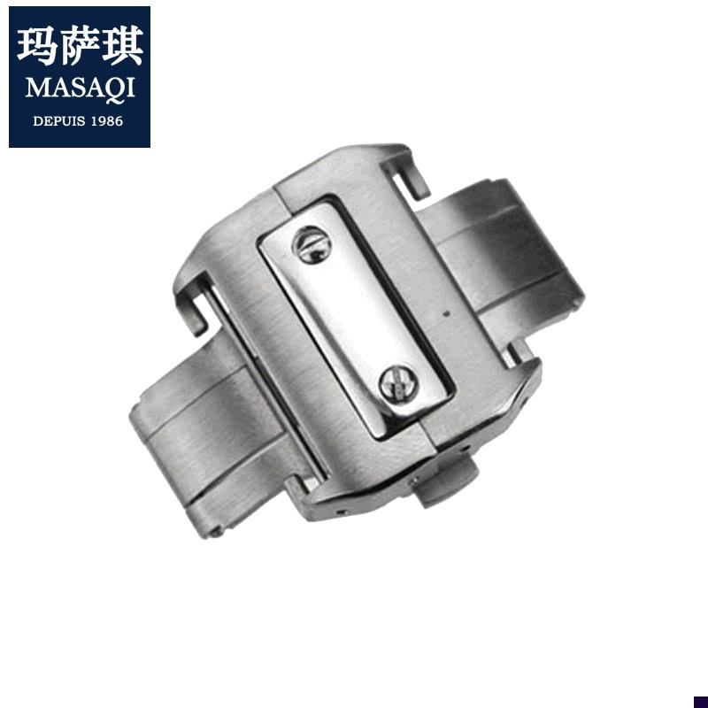 适配手表配件精钢表扣l卡地亚山度士SANTOS桑托斯双按蝴蝶扣