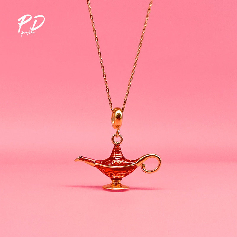 PrettyDora 925 Gold-plated Aladdin TDP Year of fate Pendant Accessories DIY parts Necklacein the Accessories/Fashion Jewelry, Necklace  category - from Buy2taobao.com to provide professional Taobao agent buy service
