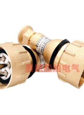 船用铜质金属插头细螺纹CTS2-2/D1/D2/D3水密防水CTS3-2/D3现货