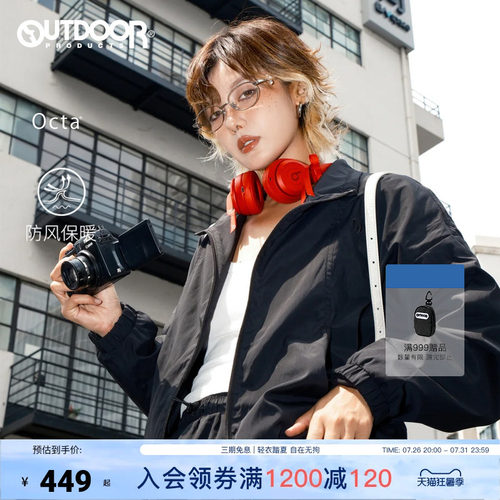 25新款户外加绒立领夹克外套女